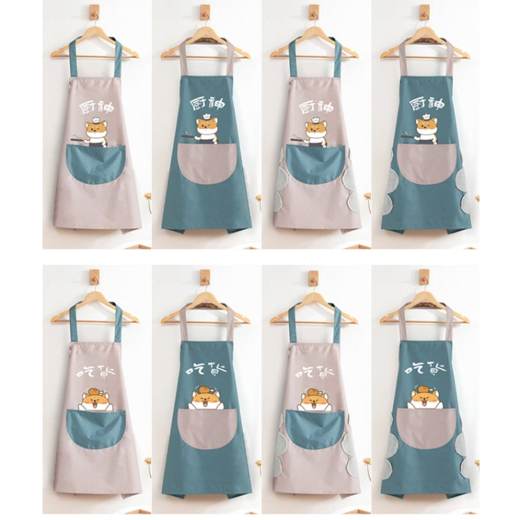 Avental de Cozinha Doméstica à Prova de Água e Óleo, Avental de Trabalho Fofo para Cozinhar, Cor: Rosa Claro Foodie (Comum), Rosa Claro Foodie (Comum)