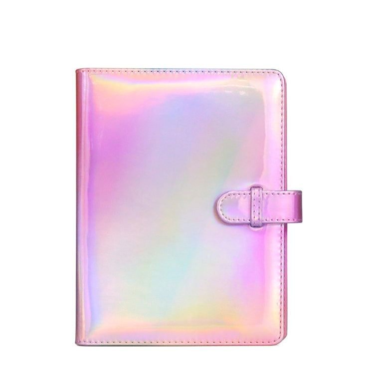 Álbum de Fotos PU de 3 Polegadas com 128 Peças Laser Symphony Mini Armazenamento Digital de Fotos, Prateado Ilusão, Rosa Ilusão, Roxo Ilusão, Óleo, Âncora Ar-Mar