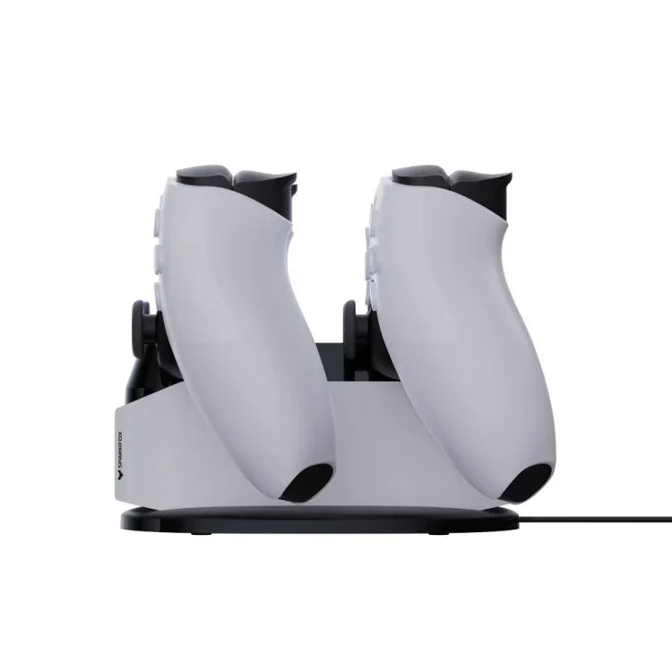 Carregador Duplo SPARKFOX W20P508 com Contactos para Comando Sem Fios PS5, Estilo:, Carregador+Cabo de Dados+Plugue de Carregamento, Carregador+Cabo de Dados