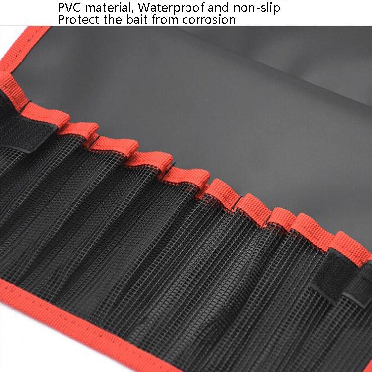 Saco de Ferramentas para Isco de Estrada, Acessórios de Pesca, Saco de Armazenamento Portátil Impermeável Dobrável para Peixe Chumbo, Vermelho Preto, Amarelo Preto