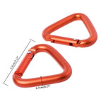 2 Peças Mosquetão Triangular para Camping, Caminhada, Chaveiro, Clipe de Fecho, Gancho para Chaleira, Acessórios Mosquetão