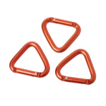 2 Peças Mosquetão Triangular para Camping, Caminhada, Chaveiro, Clipe de Fecho, Gancho para Chaleira, Acessórios Mosquetão