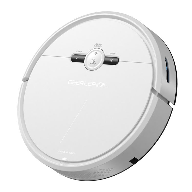 Robô inteligente GEERLEPOL para casa automática de reabastecimento e varrimento, alta configuração, suporta app para telemóvel, Branco, Preto