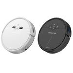 Robô inteligente GEERLEPOL para casa automática de reabastecimento e varrimento, alta configuração, suporta app para telemóvel, Branco, Preto