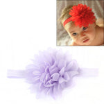 Faixa Elástica para Cabelo de Bebé Menina Faixa de Cabelo Infantil com Flor