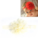 Faixa Elástica para Cabelo de Bebé Menina Faixa de Cabelo Infantil com Flor