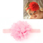 Faixa Elástica para Cabelo de Bebé Menina Faixa de Cabelo Infantil com Flor
