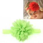 Faixa Elástica para Cabelo de Bebé Menina Faixa de Cabelo Infantil com Flor