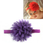 Faixa Elástica para Cabelo de Bebé Menina Faixa de Cabelo Infantil com Flor