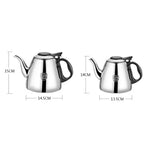 Bule Pequeno em Aço Inoxidável 304, 1,2L