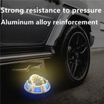 Outdoor Solar Underground Lamp Rotating Buried Lawn Lamp , Spec:, 12 LEDs White+Blue Light (Aluminum Shell), 12 LEDs Warm+Blue Light (Aluminum Shell), 12 LEDs White+Color Llight (Aluminum Shell), 12 LEDs Warm+Color Light (Aluminum Shell)