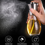 Garrafa de Vidro em Aço Inoxidável Frasco de Óleo para Cozinhar e Churrasco Pulverizador de Óleo Bule de Injeção de Óleo Garrafa de Spray de Óleo, Garrafa de Spray de Óleo