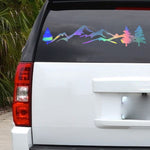 2 PCS D-791 Mountain Forest Car Sticker SUV Off-Road Vehicle Body Sticker Rear Windshield Car Sticker