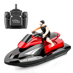 Barco de Alta Velocidade com Controlo Remoto 2.4G Modelo de Iate Elétrico para Crianças, Especificação, Bateria Única (Vermelho), Bateria Única (Azul)