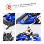 Barco de Alta Velocidade com Controlo Remoto 2.4G Modelo de Iate Elétrico para Crianças, Especificação, Bateria Única (Vermelho), Bateria Única (Azul)