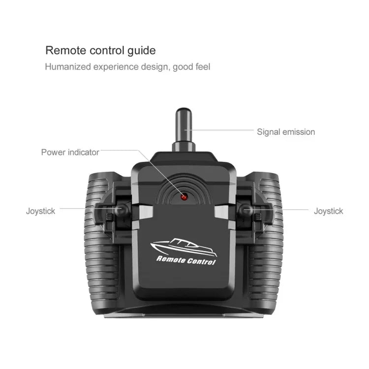 Barco de Alta Velocidade com Controlo Remoto 2.4G Modelo de Iate Elétrico para Crianças, Especificação, Bateria Única (Vermelho), Bateria Única (Azul)
