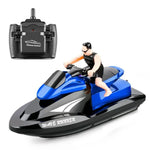 Barco de Alta Velocidade com Controlo Remoto 2.4G Modelo de Iate Elétrico para Crianças, Especificação, Bateria Única (Vermelho), Bateria Única (Azul)