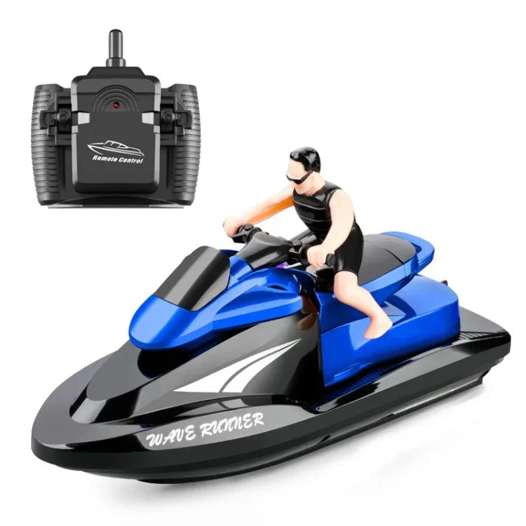 Barco de Alta Velocidade com Controlo Remoto 2.4G Modelo de Iate Elétrico para Crianças, Especificação, Bateria Única (Vermelho), Bateria Única (Azul)