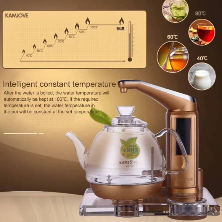 Chaleira Elétrica Inteligente Automática KAMJOVE B7 com Aquecimento de Água, Fogão Elétrico para Chá, Ficha CN