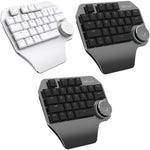 DELUX T11 Teclado de Atalhos com 29 Teclas para Uma Mão, Ferramenta de Fala, Teclado Plano, Cor: Prateado