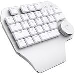 DELUX T11 Teclado de Atalhos com 29 Teclas para Uma Mão, Ferramenta de Fala, Teclado Plano, Cor: Prateado