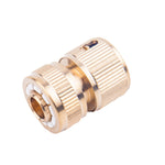 Conector Rápido de Água para Lavagem de Carros e Jardim em Cobre Puro, 4 peças em Cobre