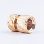 Conector Rápido de Água para Lavagem de Carros e Jardim em Cobre Puro, 4 peças em Cobre