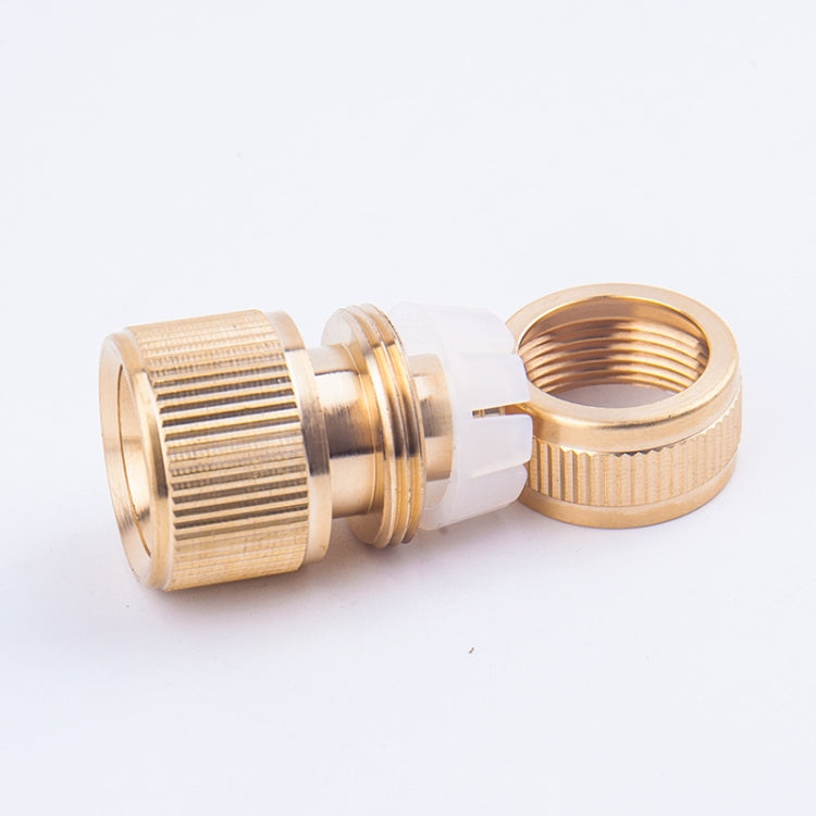 Conector Rápido de Água para Lavagem de Carros e Jardim em Cobre Puro, 4 peças em Cobre