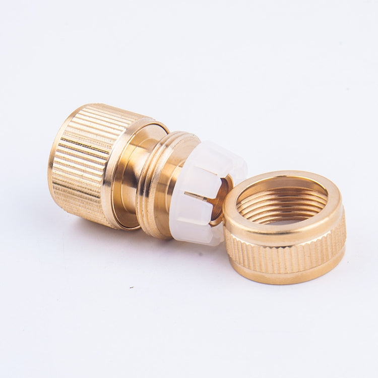 Conector Rápido de Água para Lavagem de Carros e Jardim em Cobre Puro, 4 peças em Cobre
