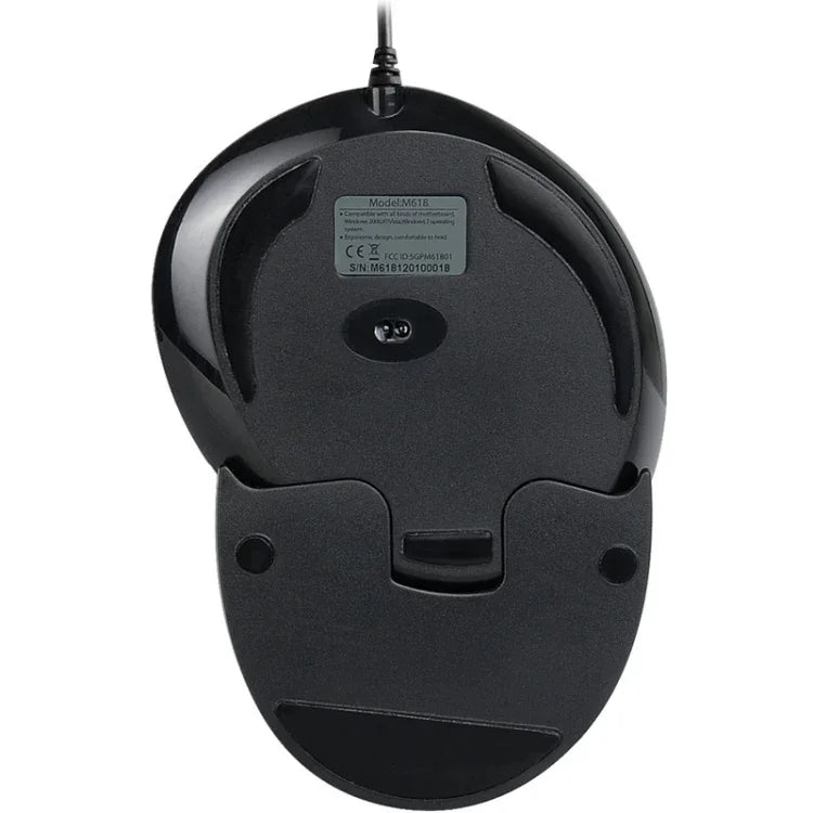 DELUX M618 Rato Ergonómico Vertical com 6 Teclas, Com Fios, Comprimento do Cabo: 1,5m