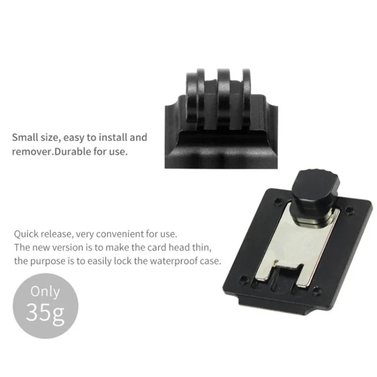 Adaptador Base para Capacete Montagem Fixa Suporte de Caça CS NVG para GoPro HERO9 Black / HERO8 Black /7 /6 /5 /5 Session /4 Session /4 /3+ /3 /2 /1, DJI Osmo Action, Xiaoyi e Outras Câmaras de Ação, Versão Atualizada, Versão Clássica