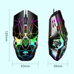 LEAVEN Rato Mecânico RGB para Jogos e Escritório com 7 Teclas, 4000 DPI, USB Com Fios, Comprimento do Cabo: 1,5m, S30 Preto, S30 Branco, S30 Rosa, S10 Preto