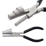 Alicate 3 em 1 de 6 Polegadas com Boca Plana e Bico Redondo, Mini Alicate DIY para Joalharia, Alicate Manual de Enrolar, 3-secções