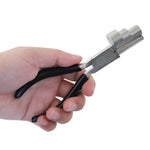 Alicate 3 em 1 de 6 Polegadas com Boca Plana e Bico Redondo, Mini Alicate DIY para Joalharia, Alicate Manual de Enrolar, 3-secções