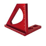 Ferramentas para Carpintaria, Esquadro de 90 Graus em Liga de Alumínio, Régua de Marcação Multi-Funções, Régua Triangular, Esquadro de 90 Graus