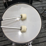 Acessórios de Percussão Baquetas Antiderrapantes em Aço Inoxidável com Feltro de Lã para Prática de Bateria, Martelos para Bateria