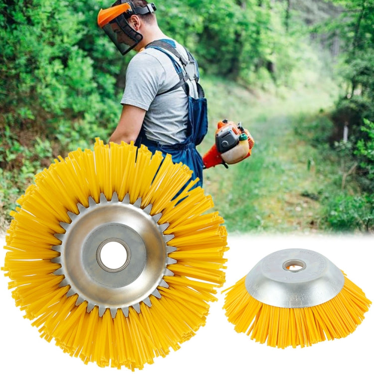 Cabeça de máquina de capina com fio de nylon de 8 polegadas, escova de capina tipo tigela, Escova de capina de 8 polegadas