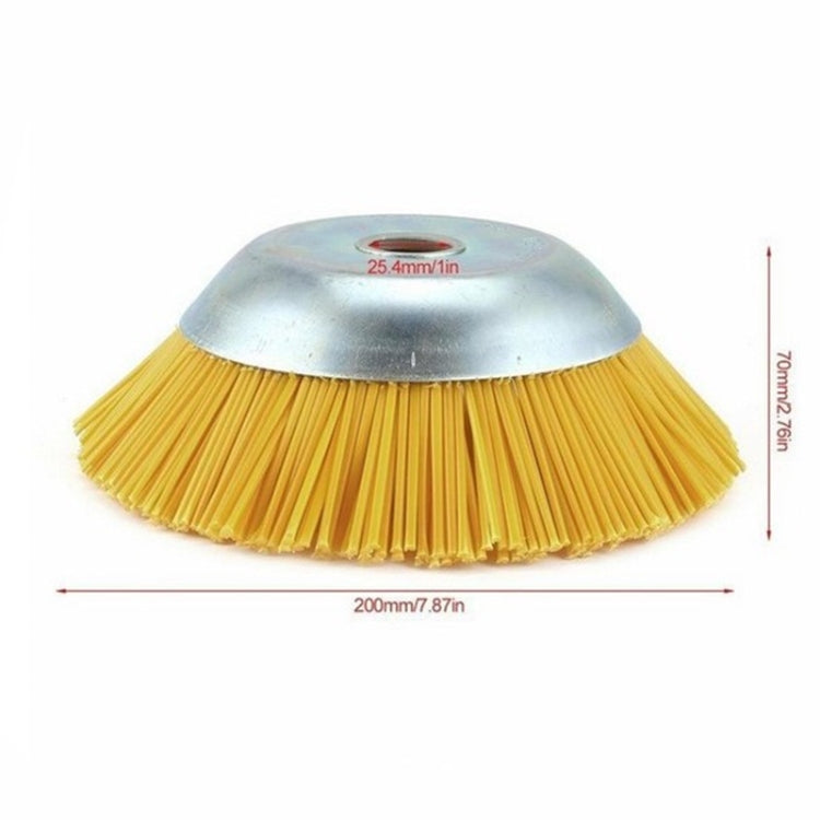 Cabeça de máquina de capina com fio de nylon de 8 polegadas, escova de capina tipo tigela, Escova de capina de 8 polegadas