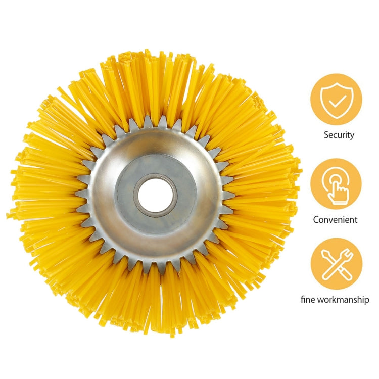Cabeça de máquina de capina com fio de nylon de 8 polegadas, escova de capina tipo tigela, Escova de capina de 8 polegadas