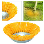 Cabeça de máquina de capina com fio de nylon de 8 polegadas, escova de capina tipo tigela, Escova de capina de 8 polegadas