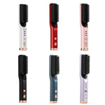 Alisador e modelador de cabelo 2 em 1, mini multifunções, cores: branco, vermelho, rosa, preto, azul, roxo