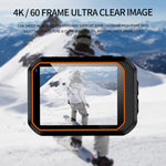 Câmara Desportiva Outdoor 4K SC002-12 WiFi Mergulho à Prova de Água Mini Câmara, Preto