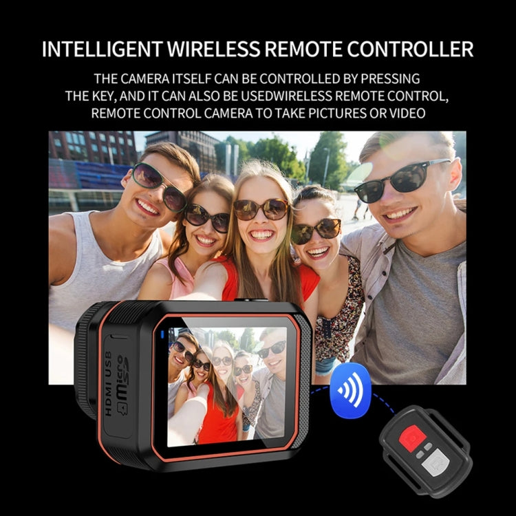 Câmara Desportiva Outdoor 4K SC002-12 WiFi Mergulho à Prova de Água Mini Câmara, Preto