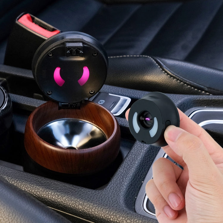 N17D Car Ashtray Arc Spot Tobacco With Lamp and Cover Car Ashtray
