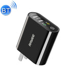 RAYEE K8 Receptor e Transmissor de Áudio Bluetooth 5.0 2 em 1 Adaptador Suporta Carga Rápida 2.1A U Disk, Plugue US, K8