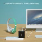 RAYEE K8 Receptor e Transmissor de Áudio Bluetooth 5.0 2 em 1 Adaptador Suporta Carga Rápida 2.1A U Disk, Plugue US, K8