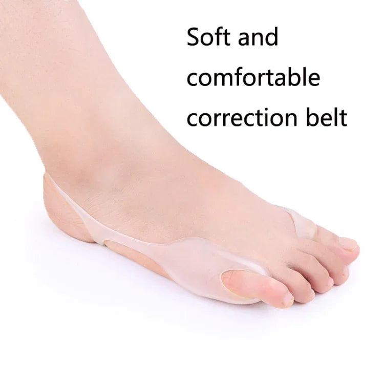 Corretor de Hallux Valgus para Pés Grandes em Material SEBS, Cinto de Correção Macio e Confortável, 1 Par SEBS Branco