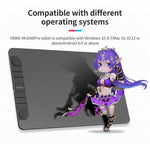 VEIKK VK1060PRO Mesa Digital Quadro Pintado à Mão Quadro de Desenho Eletrónico Ligável a Telemóvel, VK1060PRO