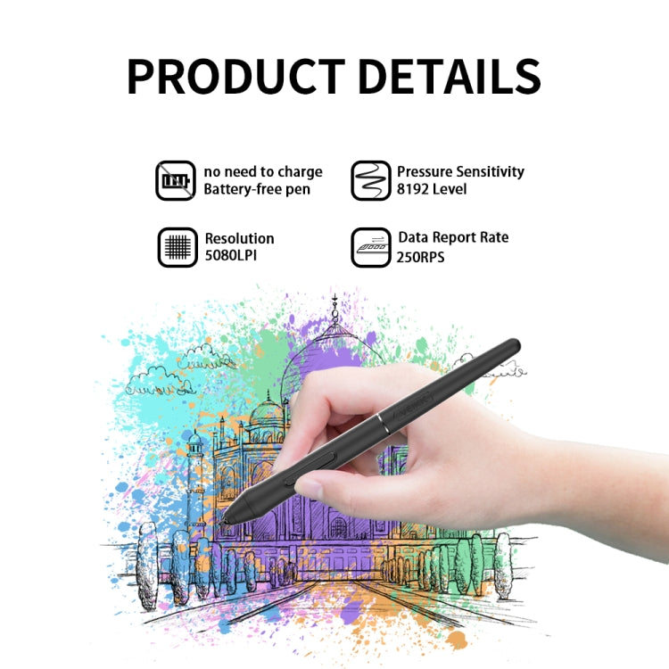 VEIKK VK1060 Mesa Pintada à Mão Quadro de Pintura Eletrónico Ligável a Telemóvel, VK1060