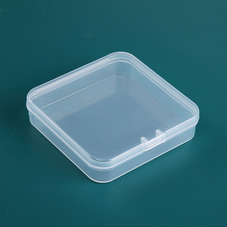 20 Caixas Plásticas Quadradas com Tampa Transparente, Caixa de Armazenamento PP, Caixa de Ferramentas para Peças, Acessórios para Componentes Eletrónicos, 20 Peças Quadradas